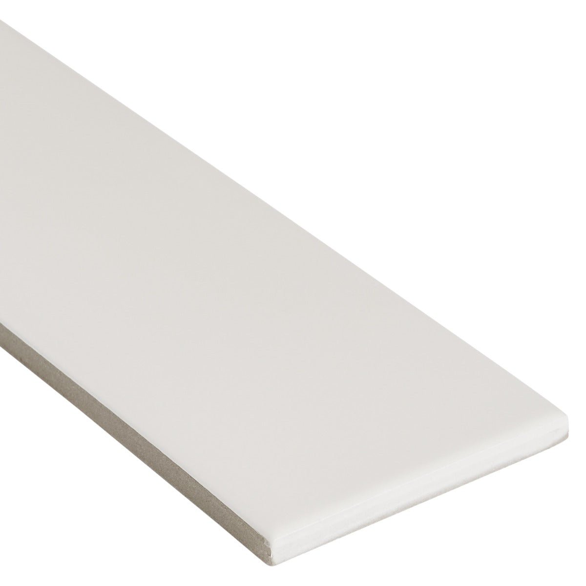 Roller White Matte Porcelain Subway Tile 3x11"