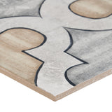 Alesso Deco Picos Beige 8x8 Matte Porcelain Tile - Lux Tile
