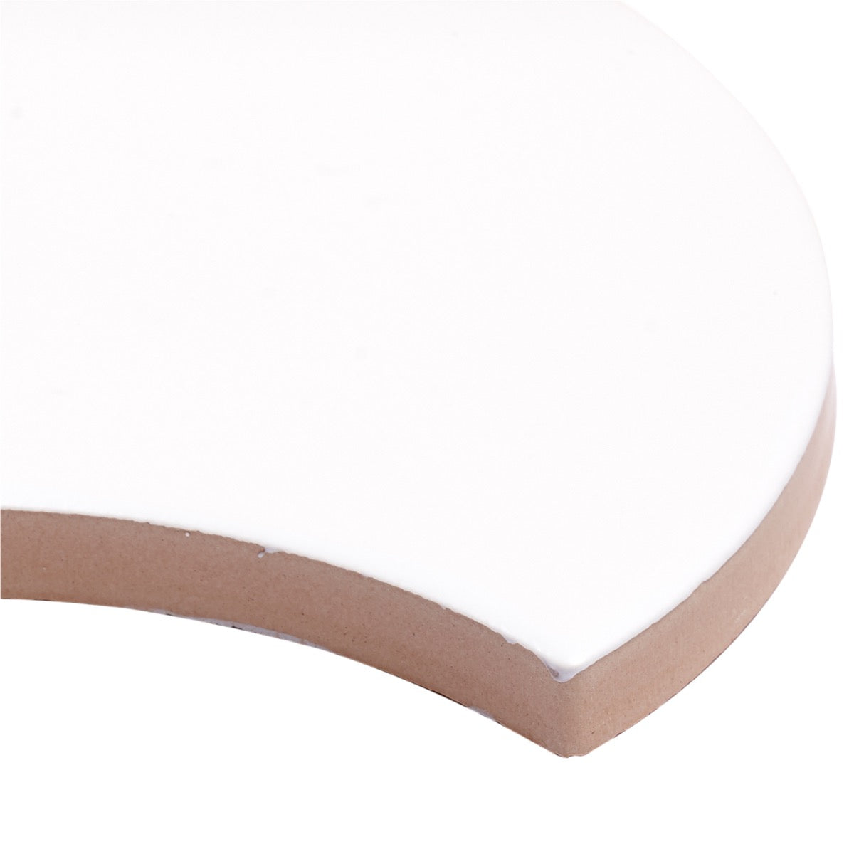 Highwater Blanco White 5" Fish Scale Matte Ceramic Wall Tile