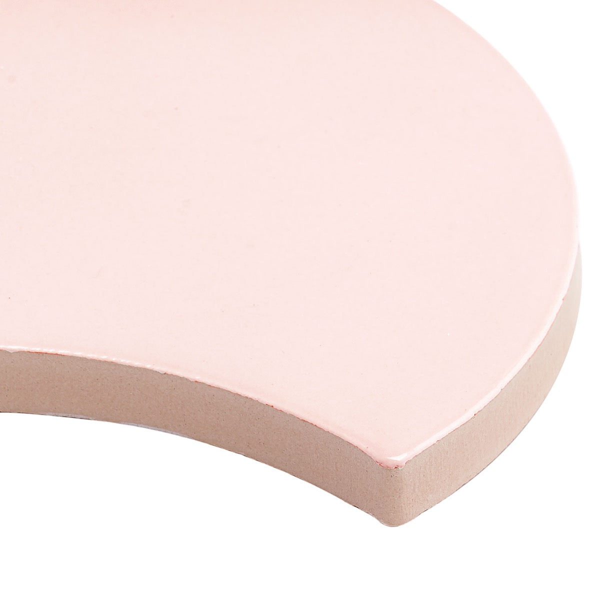Highwater Rose Pink 5" Fish Scale Polished Ceramic Wall Tile