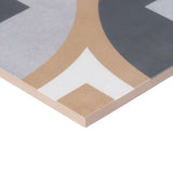 Lapaz Bloom Multicolor 9x9 Matte Porcelain Tile - Lux Tile