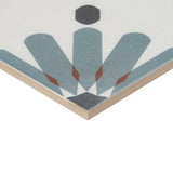 Lapaz Daisy Blue 9x9 Matte Porcelain Tile - Lux Tile