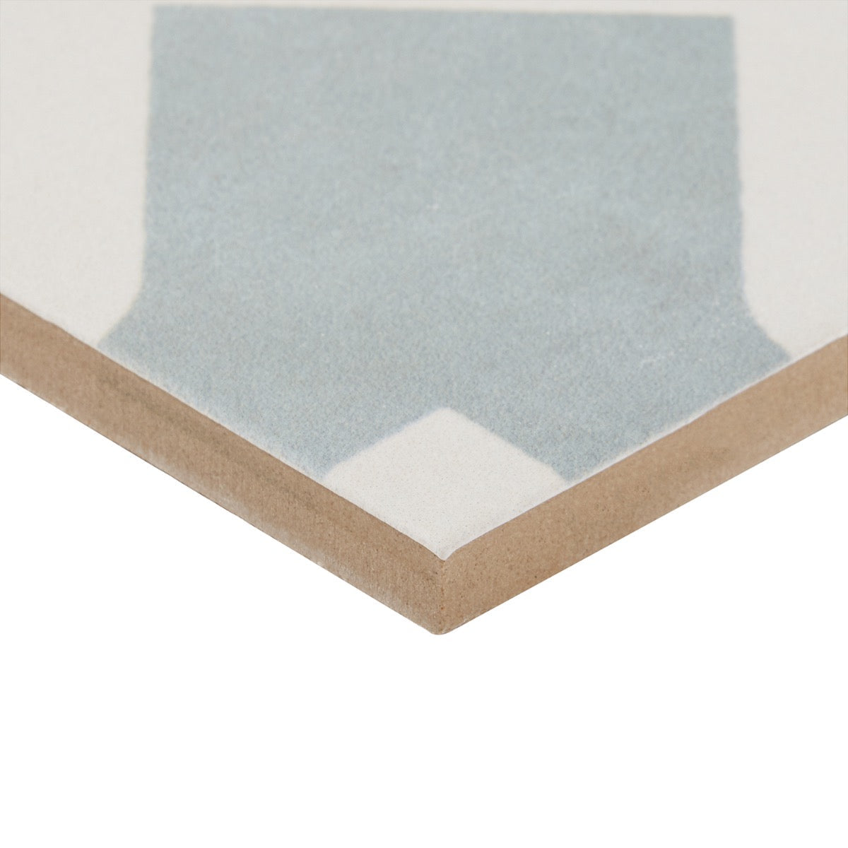 Lapaz Cross Blue 9x9 Matte Porcelain Tile - Lux Tile