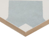 Lapaz Cross Blue 9x9 Matte Porcelain Tile - Lux Tile