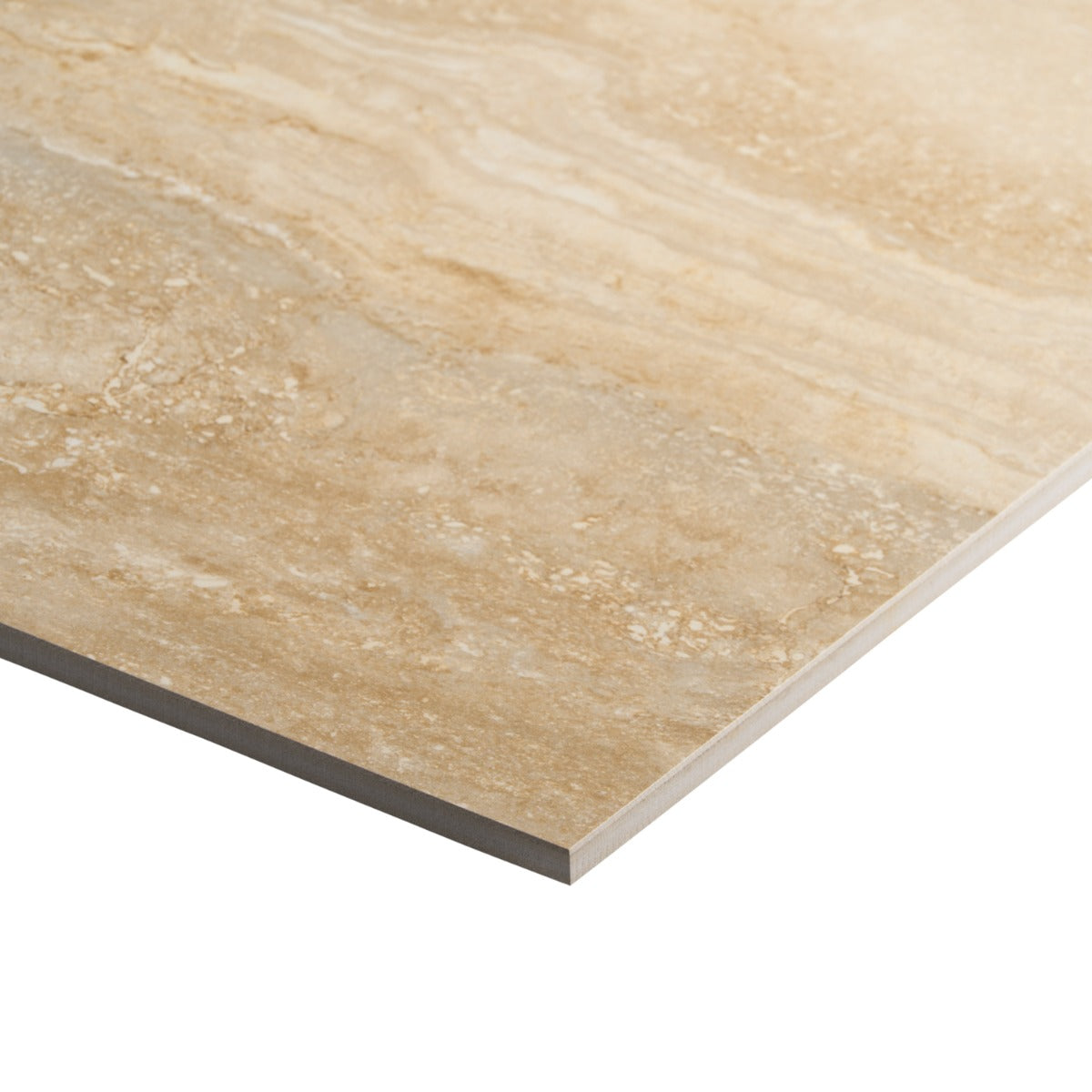 Lumar Travertino Crema Beige 24x48 Matte Porcelain Tile - Lux Tile