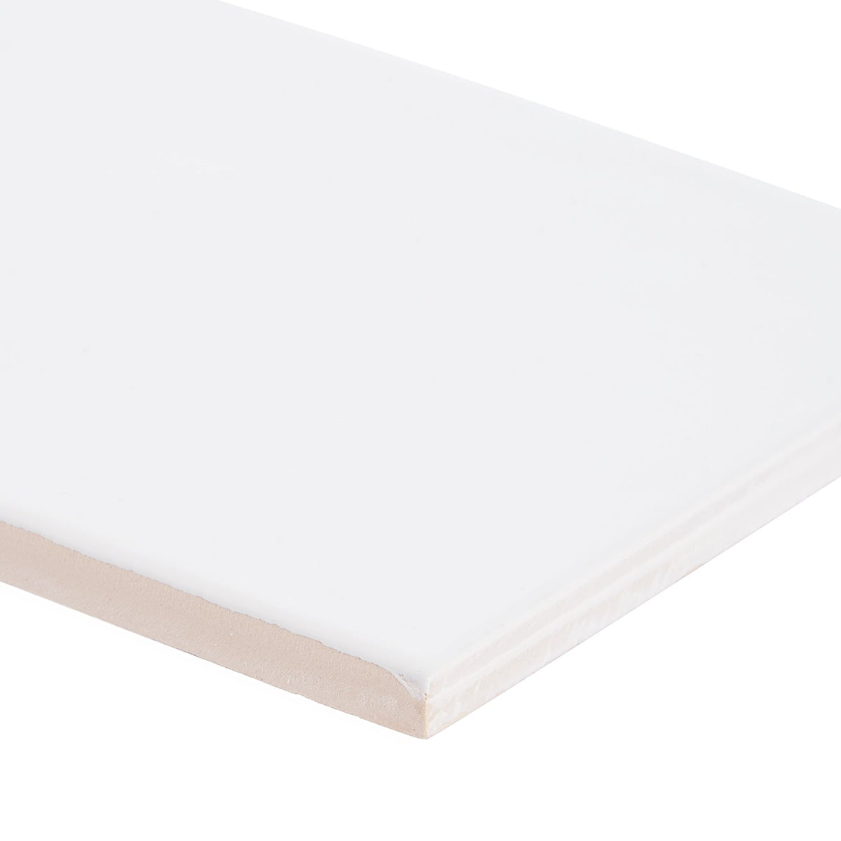 Bellami Bianco White 5x10 Glossy Ceramic Subway Tile - Lux Tile