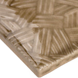 Maverick Firma Brown 3D Glossy Ceramic Wall Tile 3x8