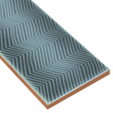 Splendor Blue 4x12 Polished Ceramic Subway Tile - Made in Spain