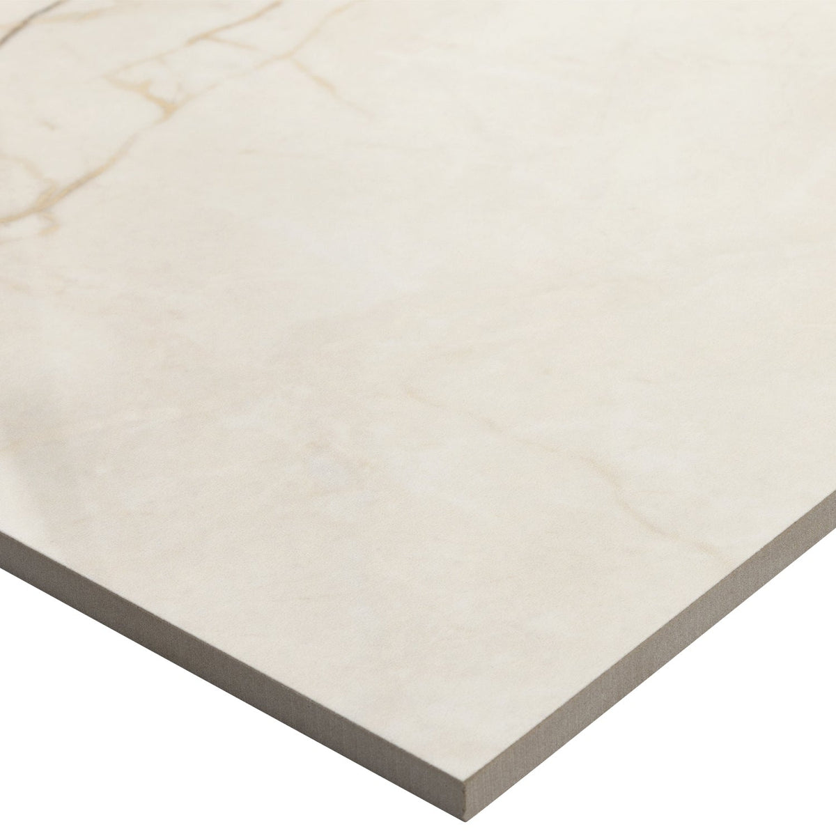 Marble Tech Crema Avorio Beige 24x24 Polished Porcelain Tile