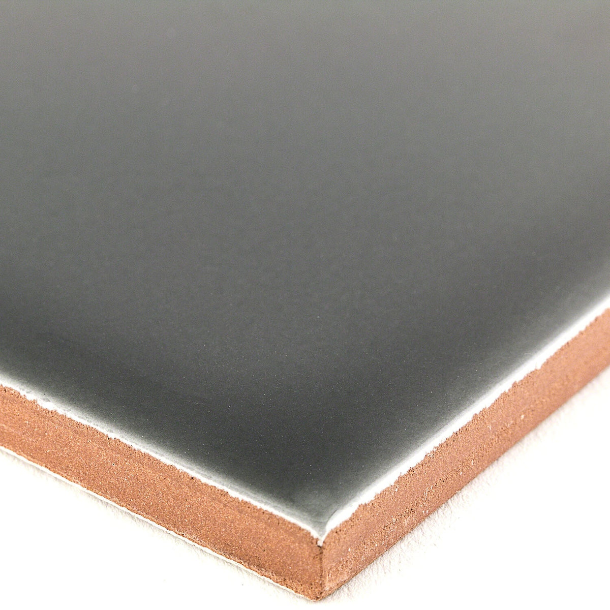 Vector Antracita Gray Polished Ceramic Subway Tile 4x8