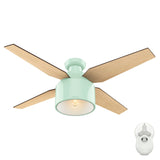 Hunter Cranbrook 52-in Gloss Black LED Indoor Ceiling Fan with Remote (4-Blade)