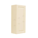 LIFEART CABINETRY Oxford Assembled 15 in. x 42 in. x 12 in. Wall Cabinet with 1 Raised-Panel Door 3 Shelves in Creamy White