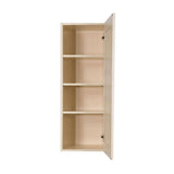 LIFEART CABINETRY Oxford Assembled 15 in. x 42 in. x 12 in. Wall Cabinet with 1 Raised-Panel Door 3 Shelves in Creamy White
