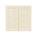 LIFEART CABINETRY Oxford Creamy White Plywood Raised Panel Stock Assembled Wall Kitchen Cabinet (33 in. W x 36 in. H x 12 in. D)