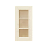 LIFEART CABINETRY Oxford Assembled 12 in. x 36 in. x 12 in. Wall Mullion Raised-Panel Door Cabinet with 2 Shelves in Creamy White