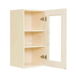 LIFEART CABINETRY Oxford Assembled 12 in. x 36 in. x 12 in. Wall Mullion Raised-Panel Door Cabinet with 2 Shelves in Creamy White
