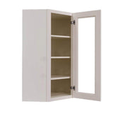 LIFEART CABINETRY Princeton Assembled 24 in. x 42 in. x 15 in. Wall Diagonal Mullion Door Cabinet with 2 Doors in Creamy White
