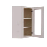 LIFEART CABINETRY Princeton Assembled 24 in. x 30 in. x 12 in. Wall Diagonal Mullion Door Cabinet with 2 Doors in Creamy White