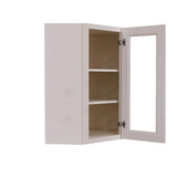 LIFEART CABINETRY Princeton Assembled 24 in. x 36 in. x 12 in. Wall Diagonal Mullion Door Cabinet with 2 Doors in Creamy White