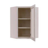 LIFEART CABINETRY Princeton Assembled 24 in. x 36 in. x 12 in. Wall Diagonal Mullion Door Cabinet with 2 Doors in Creamy White