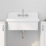 Eridanus Mason 15 Gal. Wall Mount Laundry Utility Sink - Crisp White