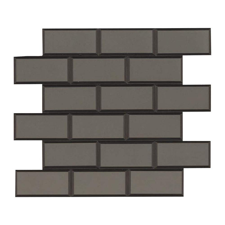 MSI Crisson Bevel Subway Peel and Stick 12 in. x 12 in. x 4 mm Glass Mosaic Tile (19.6 sq. ft./Case)