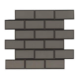 MSI Crisson Bevel Subway Peel and Stick Textured Glass Mosaic Tile, 12 in. x 12 in. x 4mm (1 sq. ft. Sheet)