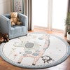 Safavieh Carousel Kids Kitty 5 x 8 Ivory/Pink Indoor Kids Area Rug