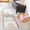 Safavieh Carousel Kids Peek-a-Boo 5 x 5 Pink/Gray Square Indoor Kids Area Rug