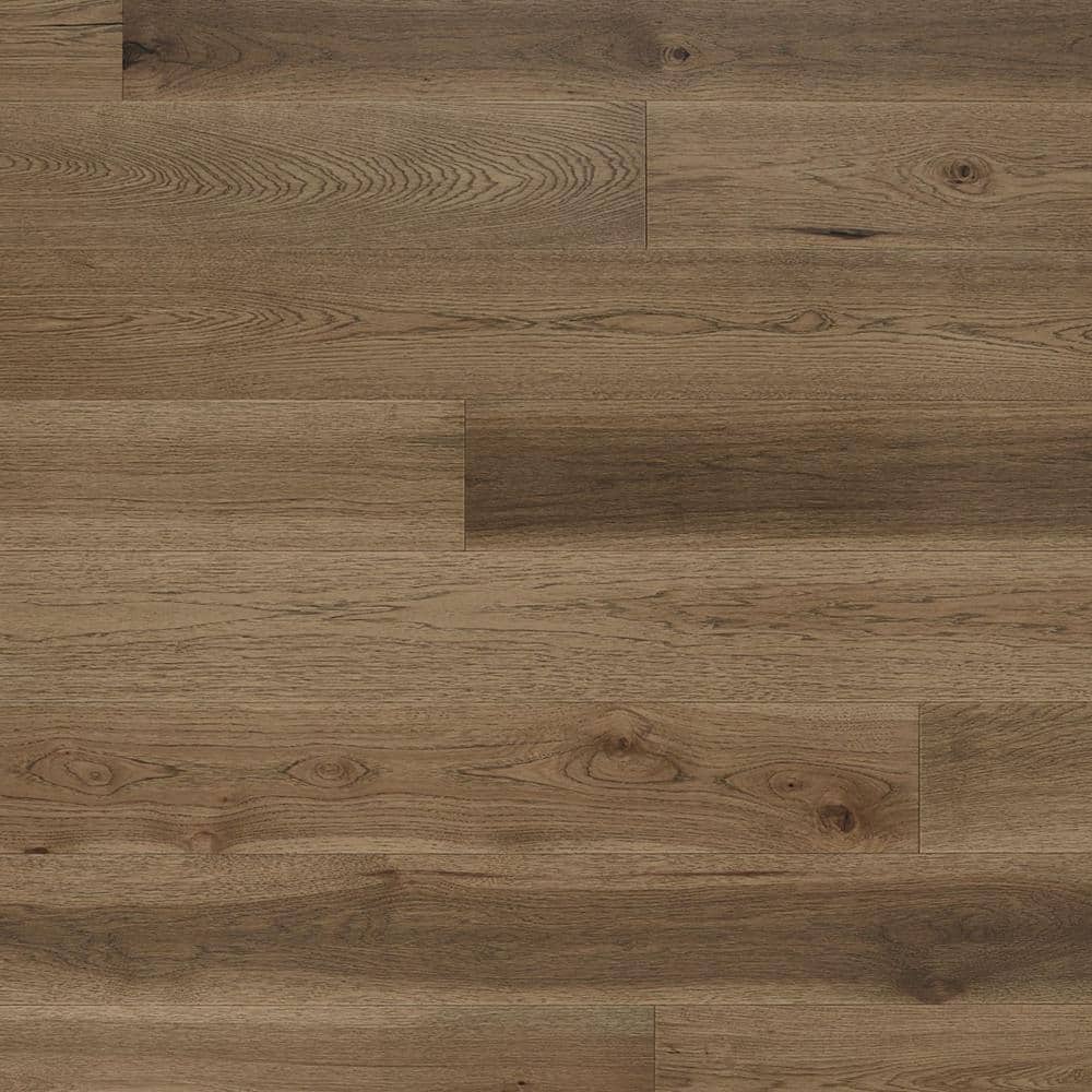 ASPEN FLOORING Crown Hickory 1/2 in. T x 7.5 in. W Water Resistant Wire Brushed Engineered Hardwood Flooring (31.09 sqft/case)