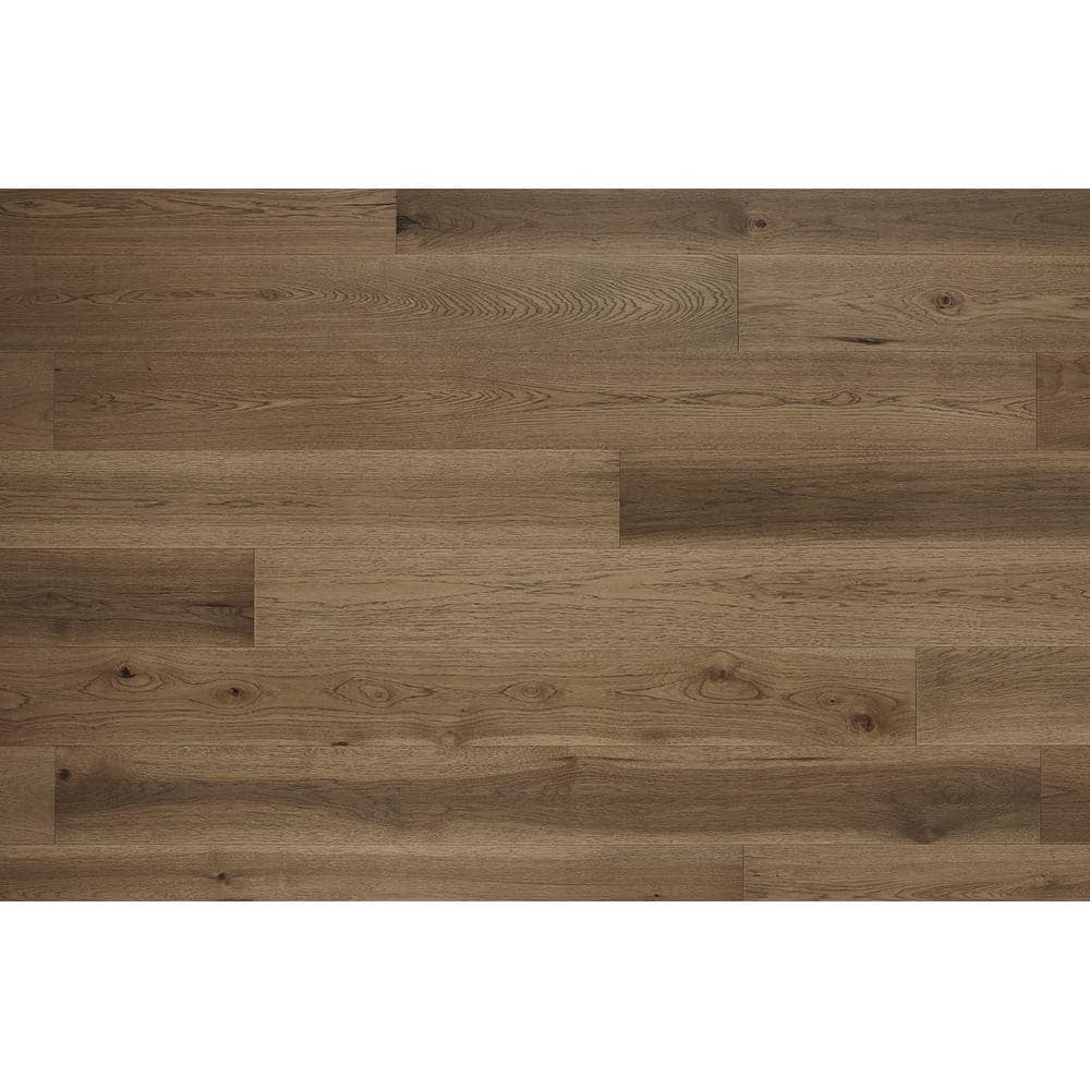 ASPEN FLOORING Crown Hickory 1/2 in. T x 7.5 in. W Water Resistant Wire Brushed Engineered Hardwood Flooring (31.09 sqft/case)