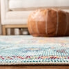 Safavieh Crystal Celeste 2 x 7 Light Blue/Fuchsia Indoor Distressed/Overdyed Vintage Runner