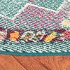 Safavieh Crystal Celeste 2 x 7 Light Blue/Fuchsia Indoor Distressed/Overdyed Vintage Runner
