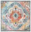 Safavieh Crystal Fable 2 x 5 Teal/Orange Indoor Distressed Overdyed Vintage Handcrafted Runner