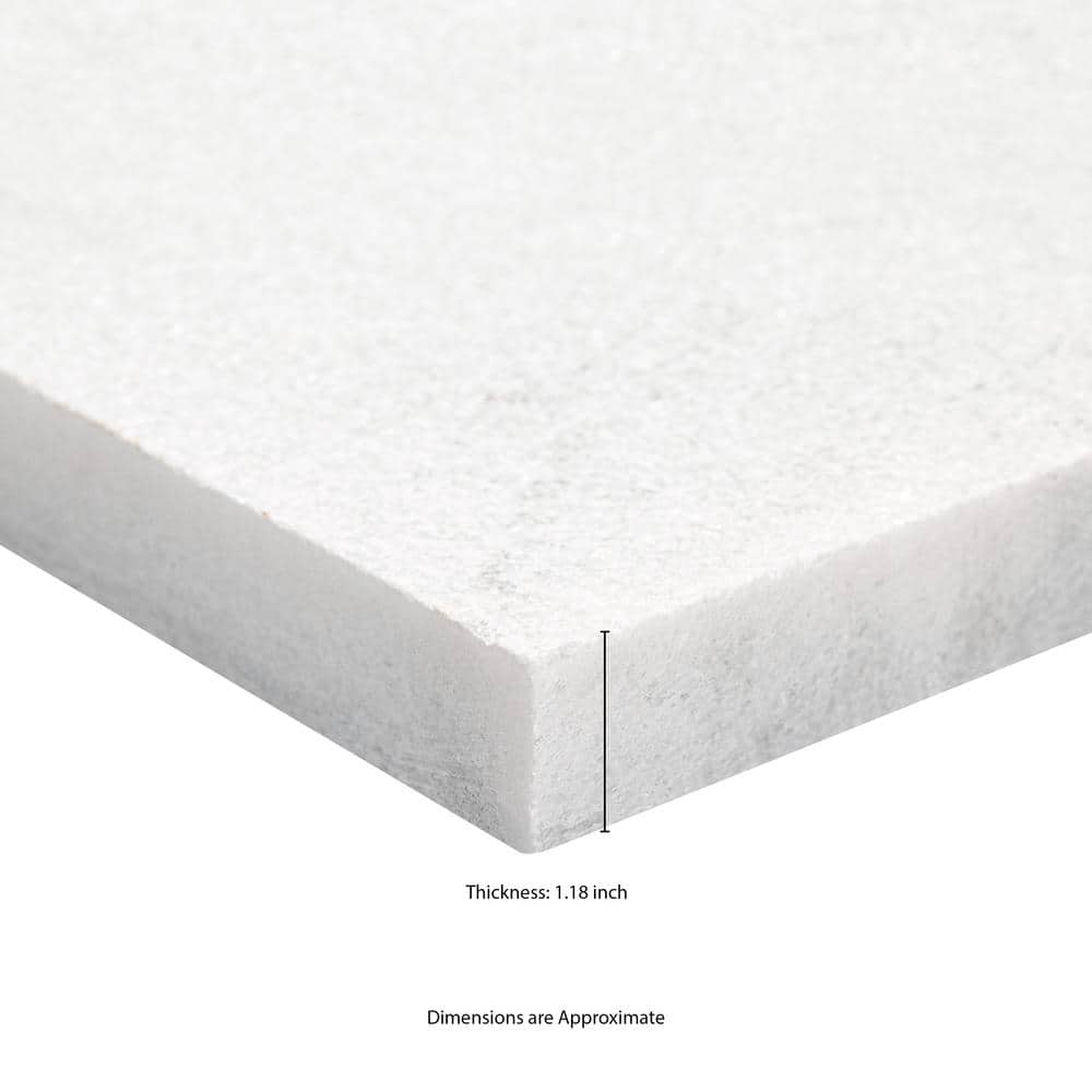 MSI Crystal White 10-Piece Kit Sandblast Marble Paver Tile Kit (160 Sq. ft./Pallet)