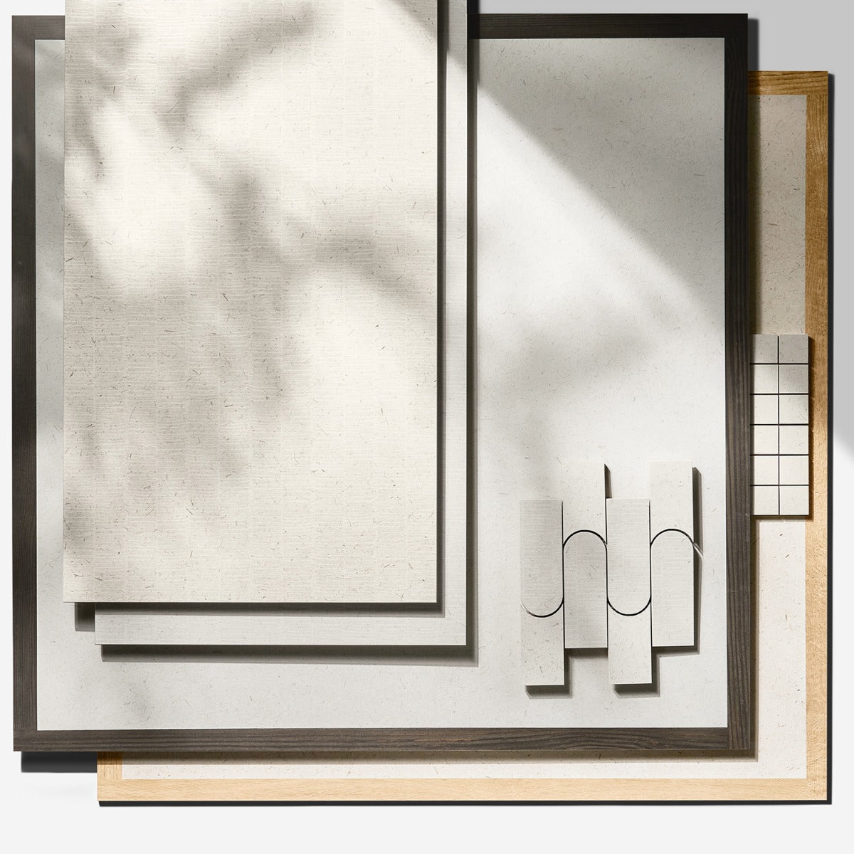 Hikari Paper Cream 48x48 Matte Porcelain Tile - Lux Tile