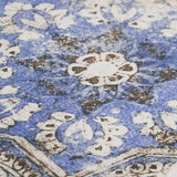 Lenox Flora Blue 8x8 Matte Porcelain Tile - Mediterranean Design