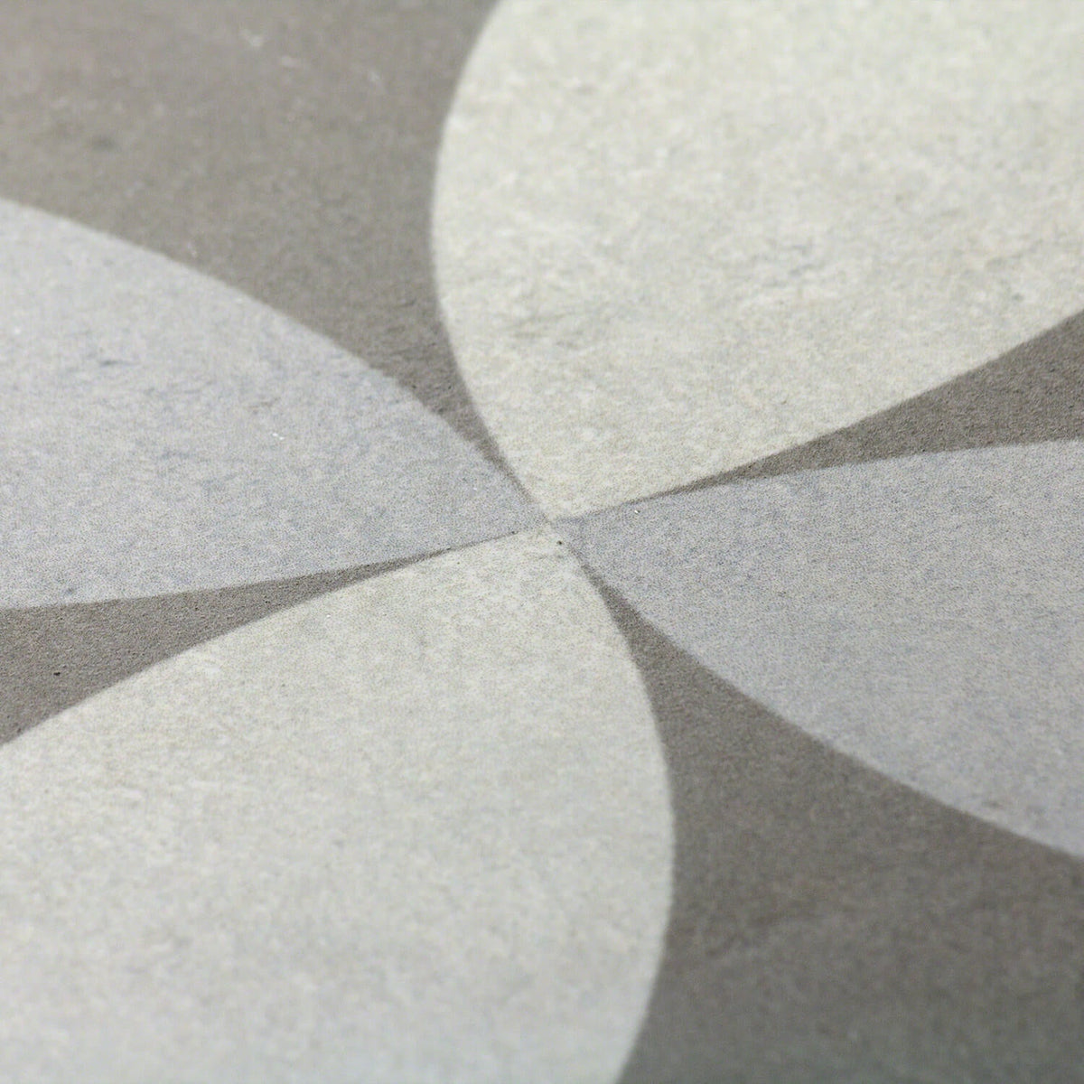 Bella Saatchi Gray 9x9 Matte Porcelain Tile - Encaustic Look