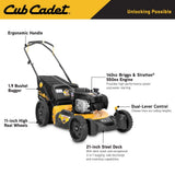 Cub Cadet 21 in. 140cc Briggs And Stratton Engine 3-in-1 Gas Walk Behind Push Lawn Mower