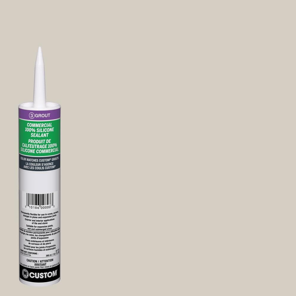 Custom Building Products Commercial #545 Bleached Wood 10.1 oz. Silicone Caulk
