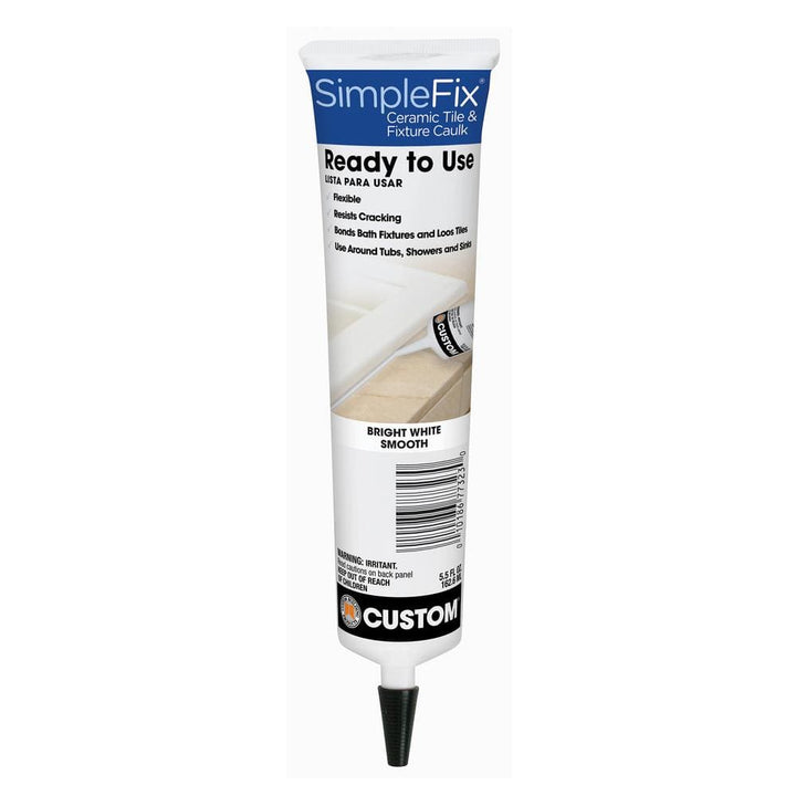 Custom Building Products Bright White 5.5 oz. Simple Fix Ceramic Tile and Fixture Caulk