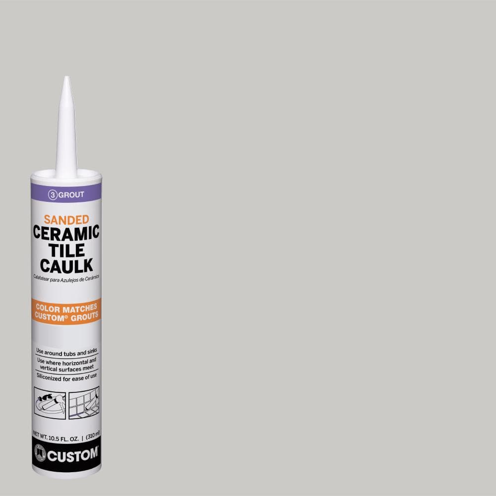 Custom Building Products Polyblend #544 10.5 oz. Rolling Fog Sanded Ceramic Tile Caulk