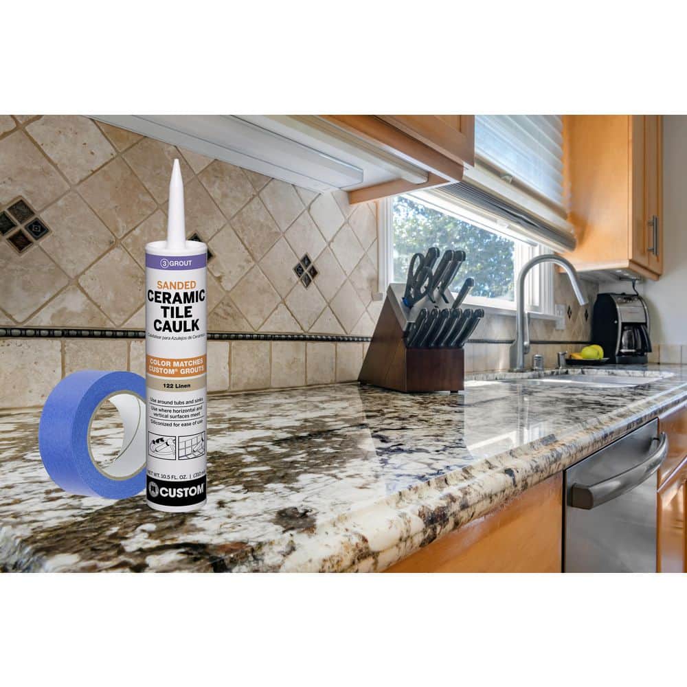 Custom Building Products Polyblend #647 10.5 oz. Brown Velvet Sanded Ceramic Tile Caulk