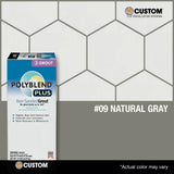 Custom Building Products Polyblend Plus #09 Natural Gray 10 lb. Unsanded Grout