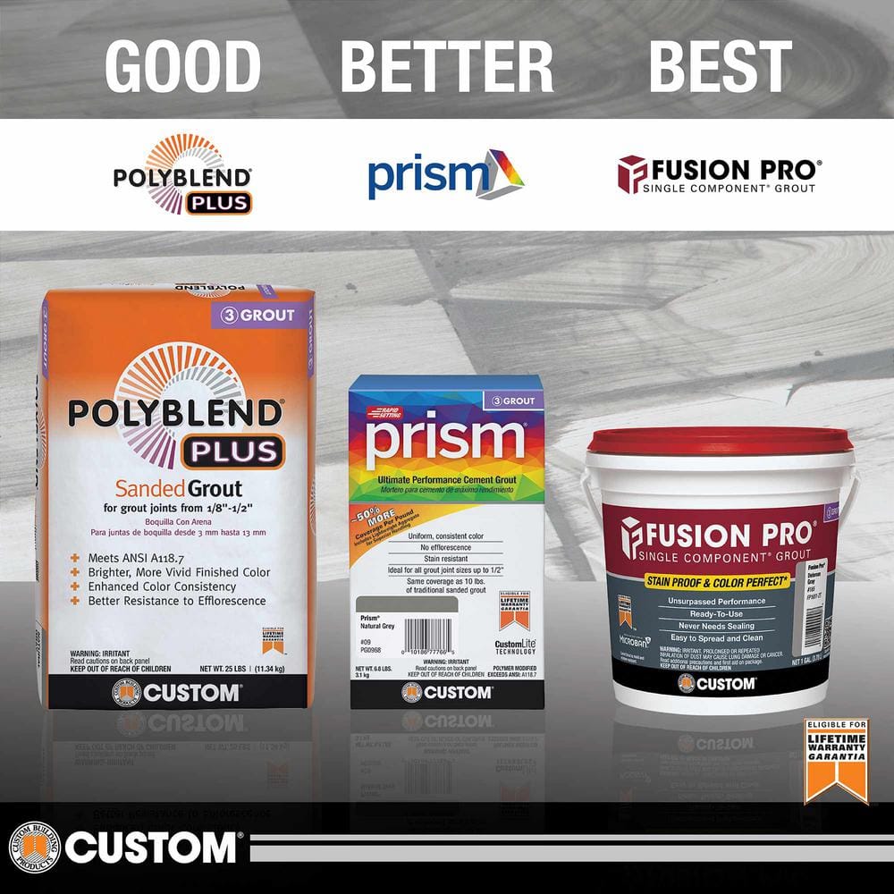 Custom Building Products Polyblend Plus #10 Antique White 10 lb. Unsanded Grout