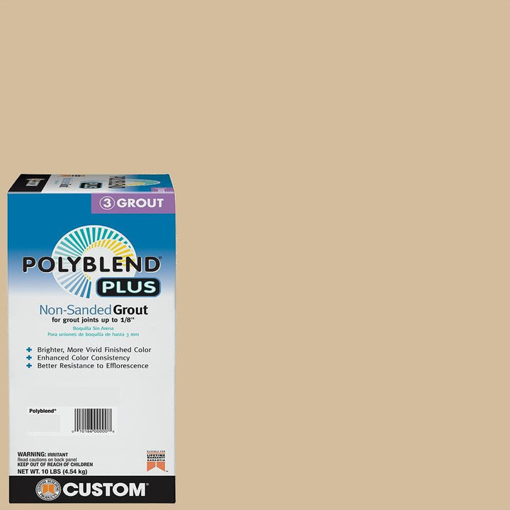 Custom Building Products Polyblend Plus #122 Linen 10 lb. Unsanded Grout
