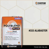 Custom Building Products Polyblend Plus #333 Alabaster 25 lb. Sanded Grout