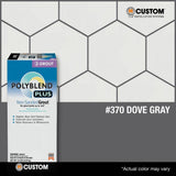Custom Building Products Polyblend Plus #370 Dove Gray 10 lb. Unsanded Grout