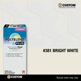 Custom Building Products Polyblend Plus #381 Bright White 10 lb. Unsanded Grout