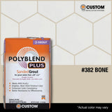 Custom Building Products Polyblend Plus #382 Bone 25 lb. Sanded Grout